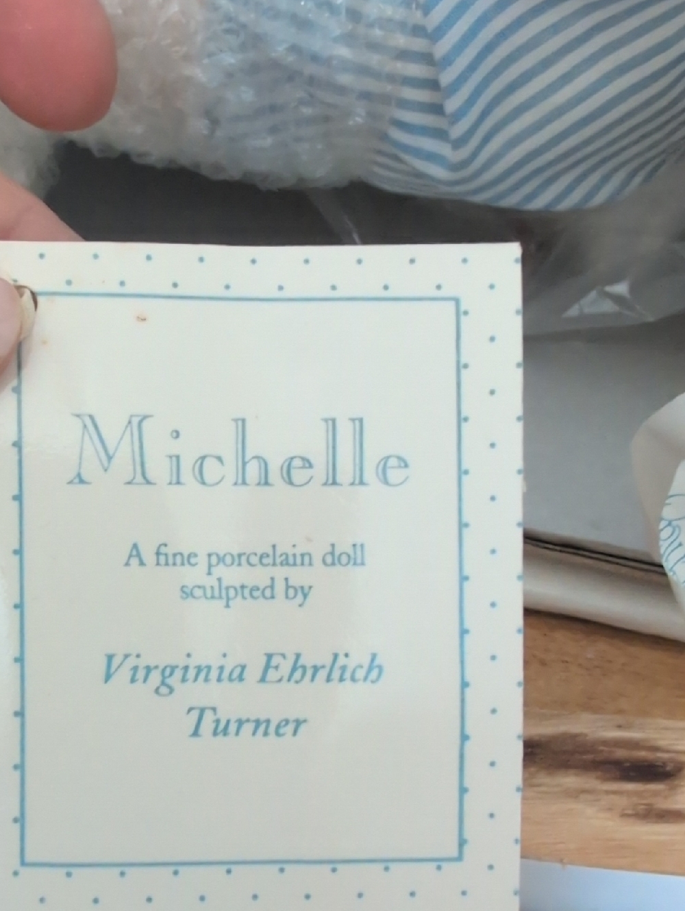 Vintage 1991 Heritage Dolls Michelle Porcelain Doll Virginia Ehrlich Turner - Picture 9 of 15